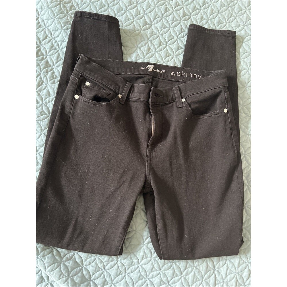 Seven 7 For All Mankind Skinny Jeans Size 29 Black